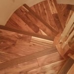 wood stair finish