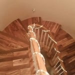 Wood stairs