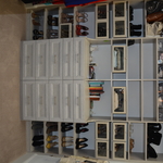 closet install and organizing
