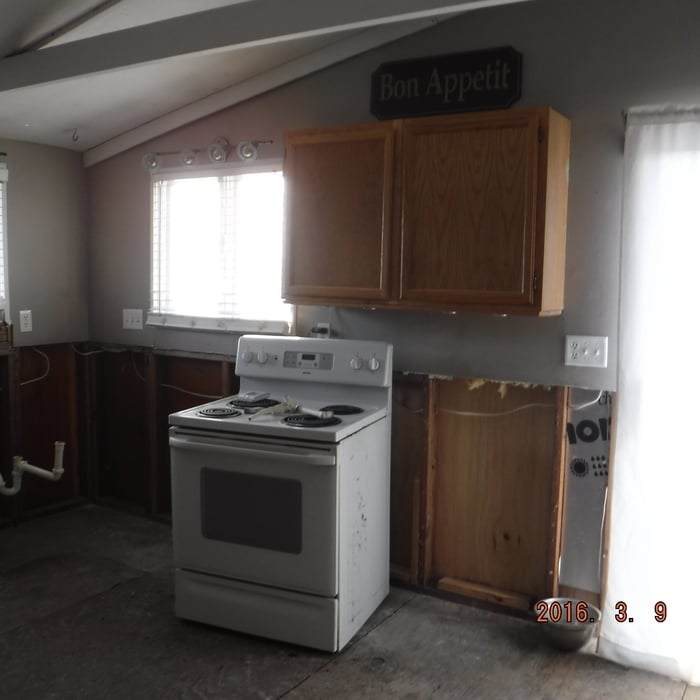 First floor kitchen area