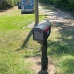 Install mailbox post
