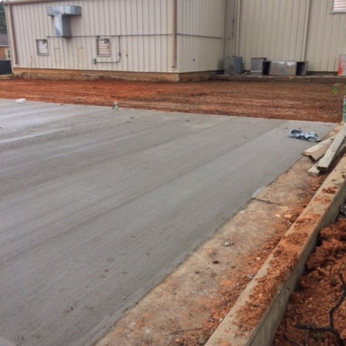 parking lot and driveway