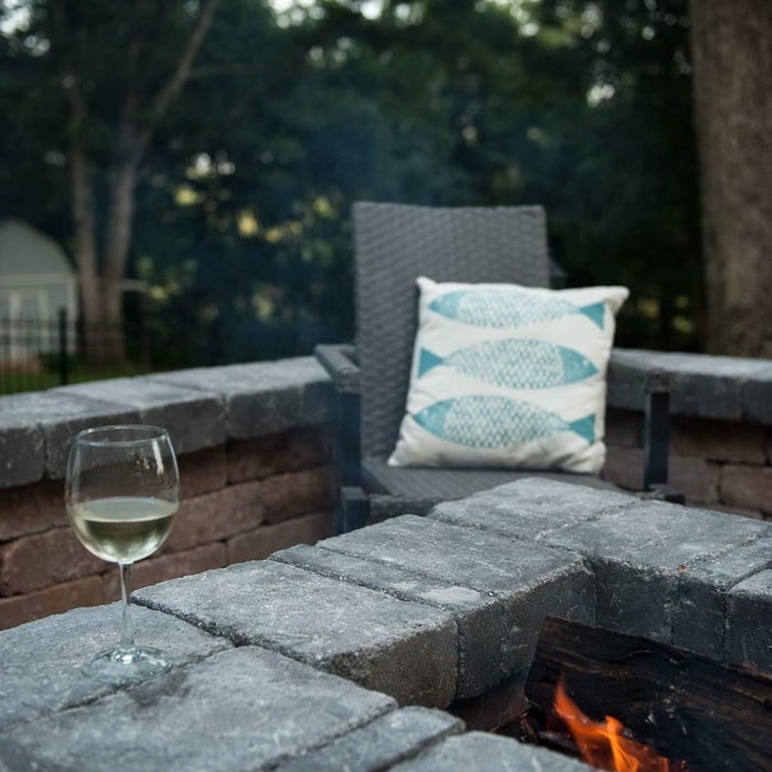 Fire Pit and sitting walls