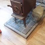 old wood burner