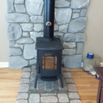 old wood burner