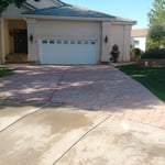 After Sandblasting the driveway
