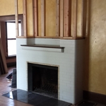 Fireplace before