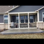 Patio with Stamped Border