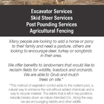 Excavation, Backhoe, Skidsteer Services