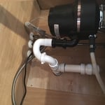 Upgraded disposal with drain modifications. (AFTER