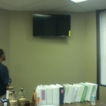 Flat screen installation