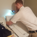 Inspecting the washer and dryer connections