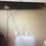 60" flat screen installation