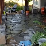Flagstone patio