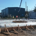 Slab on grade foundation