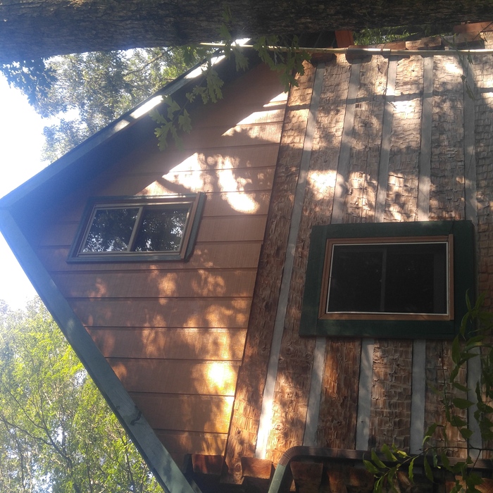 Gable and window trim painting