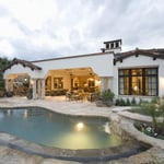 pool renovation and backyard