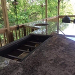 Outdoor kitchen area