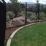 Black Panel Fence
