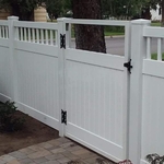 White Vinyl Fence