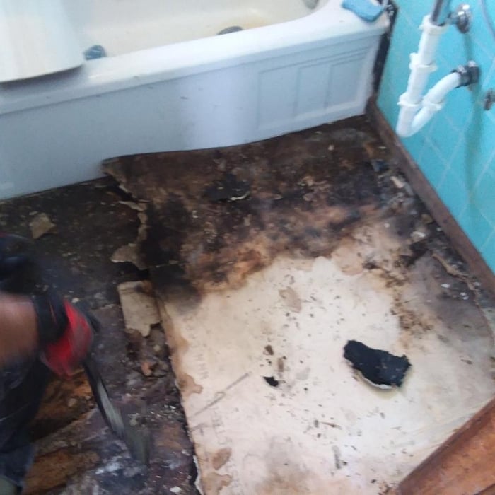 Bathroom Floor Repair