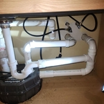 Bar sink ejector pump in existing basement