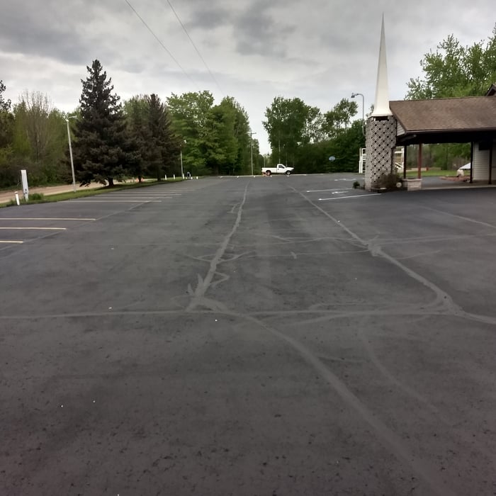 Driveway before and after
