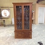 Gun Cabinet Oak stained toffee