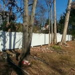 Solid privacy in backyard