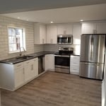 Kitchen with epoxy counterop