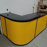 Concrete and epoxy Service desk