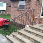 brown handrail
