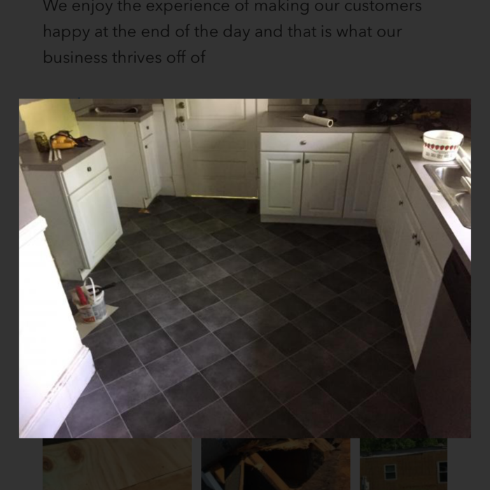 New flooring laid