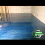 Garage metallic blue