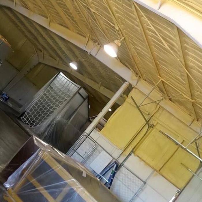 Before painting interior building