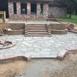Retaining wall/ patio