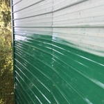 New paint metal roof