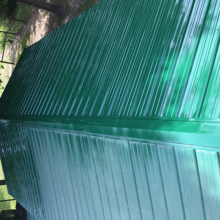 New paint metal roof