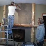Stone Fireplace