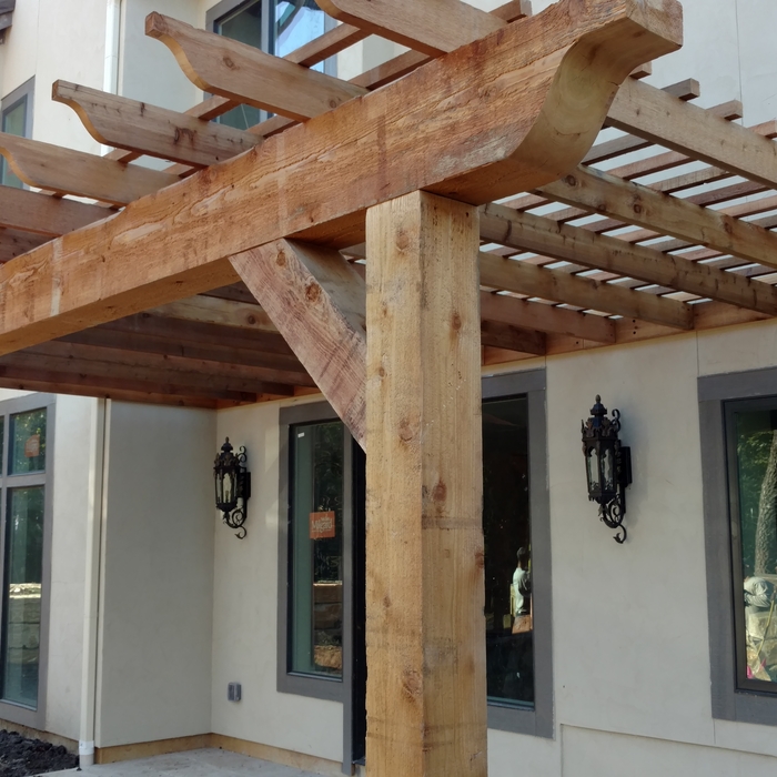 Large Cedar Pergola