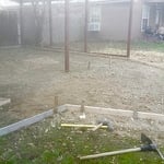 Framing before pouring