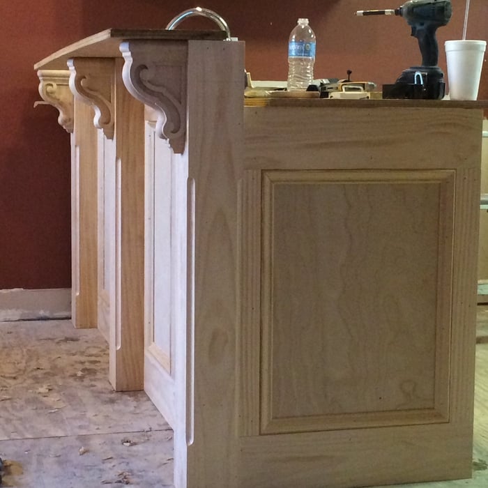 during the remodel