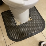 Toilet and floor