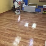 Floor scrub and shine