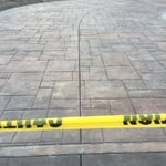 After poured and stamped