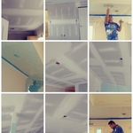 Drywall installed. Drywall finishing. Painting