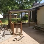 custom patio build