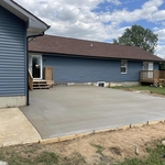 Concrete patio