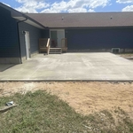 Concrete patio