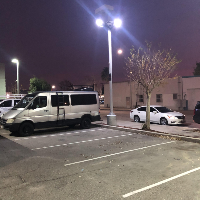 Solar LED lot Lighting